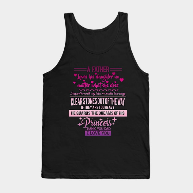 Loving Christmas Gift For Man from Daughter Tank Top by shirtontour